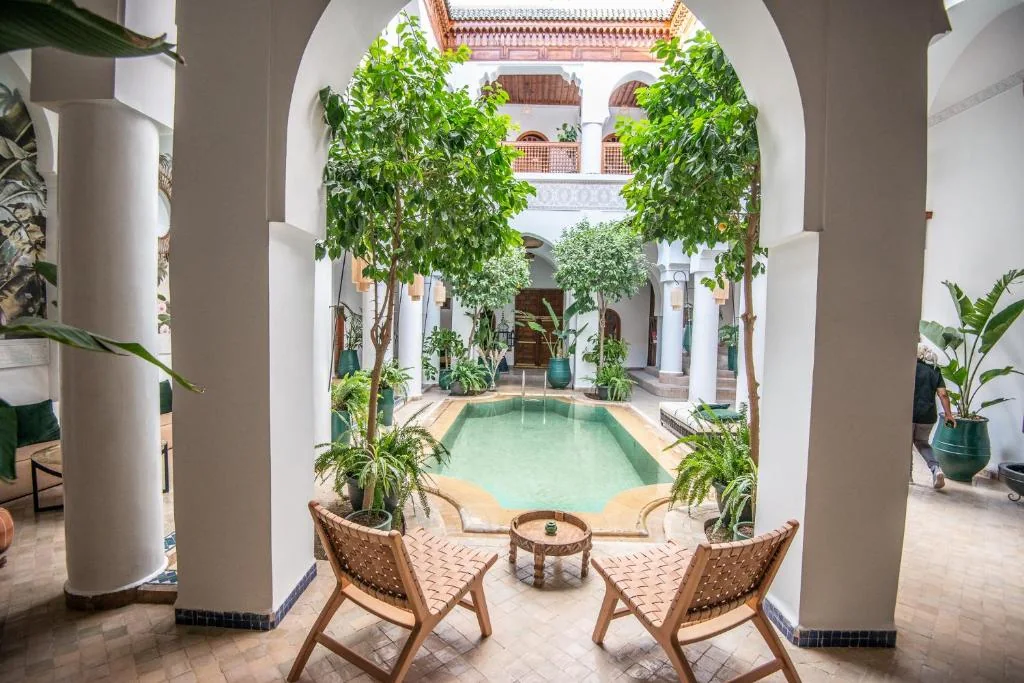 Courtyard pool at Riad Palais Calipau Marrakech